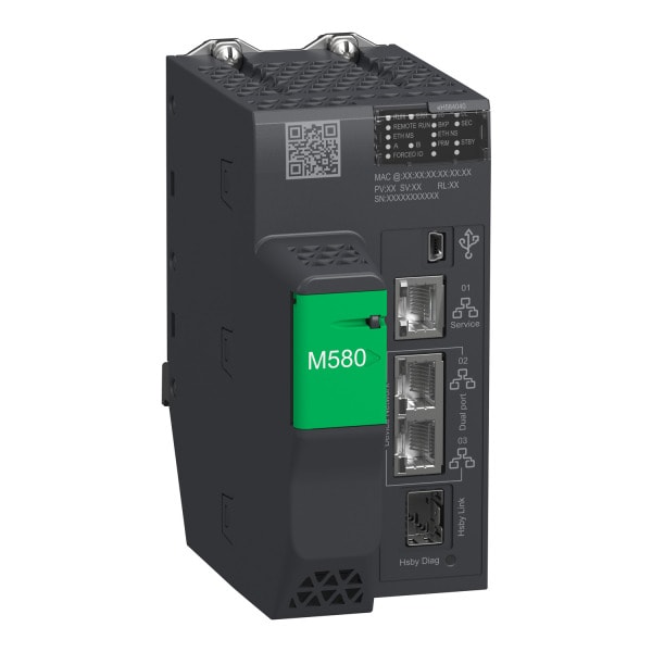 SCHNEIDER ELECTRIC - Modicon M580 HSBY-CPU-Modul, 4040 Level 4 DIO + RIO, 16 MB, 61 Eth-Geräte, 16 Remote-E/A-Racks (X80 & Quantum E/A)