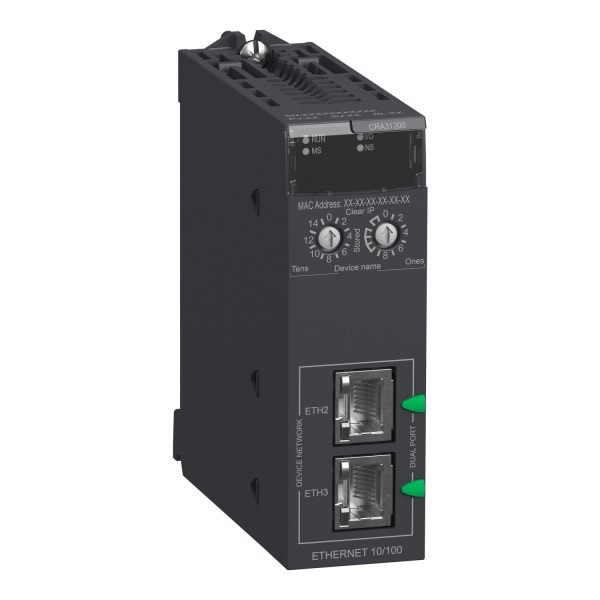 SCHNEIDER ELECTRIC - Modicon X80-RIO-Kopfadapter für X-Bus-Modulträger als remote EthNet/IP-Statuion, Standard-Features
