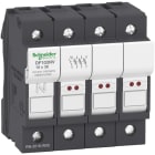 SCHNEIDER ELECTRIC - Sicherg.-halt. TeSys 3p N 32A , Sicherg.-gr. 10x38mm, m. Anz. f. Sich.-fall