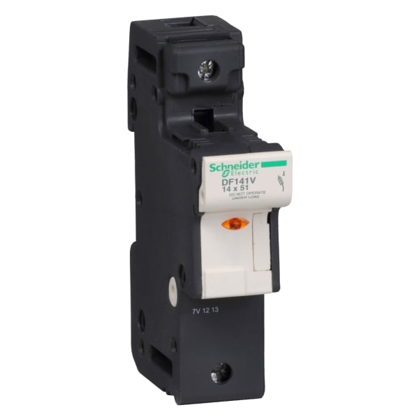 SCHNEIDER ELECTRIC - Sicherg.-halt. TeSys 1p 50A , Sicherg.-gr. 14x51mm, m. Anz. f. Sich.-fall