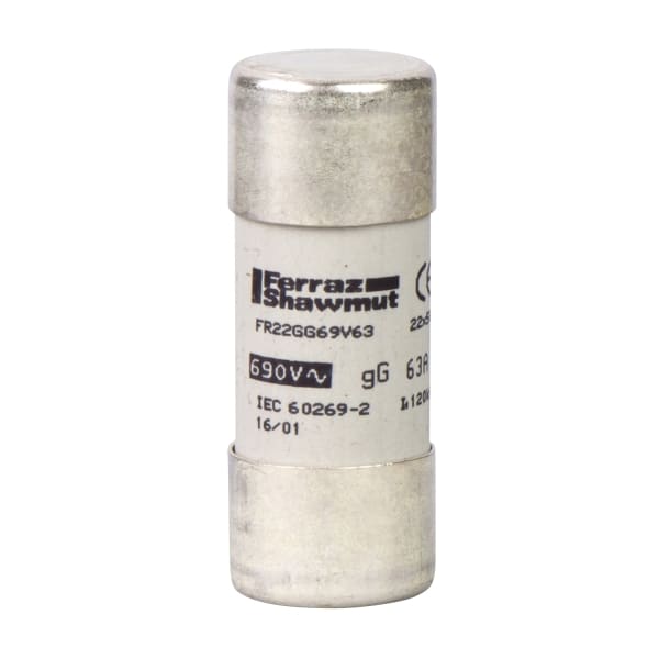 SCHNEIDER ELECTRIC - Sicherung DF2-FN, gG- Größe 22x58mm , zylindrisch -50A/690V, VE=10ST