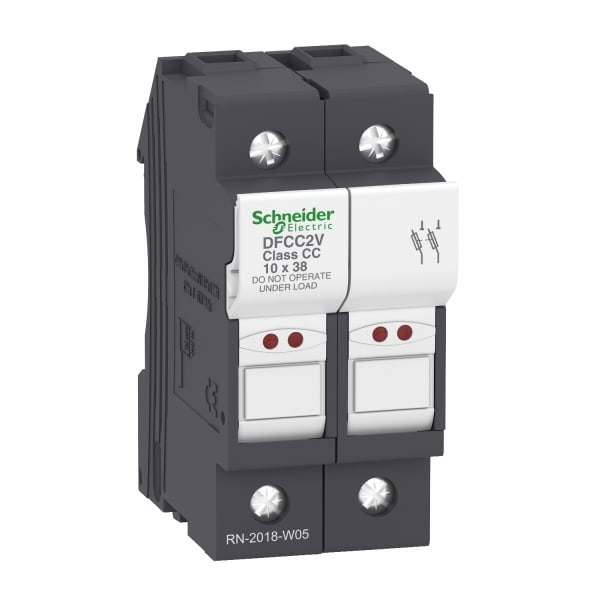 SCHNEIDER ELECTRIC - Sicherungshalter TeSys 2p 30A , Klasse CC, mit Anzeige für Sicherungsfall
