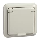SCHNEIDER ELECTRIC - Steckdose 16A komplett IP44 FASHION Schraubklemme reinweiß