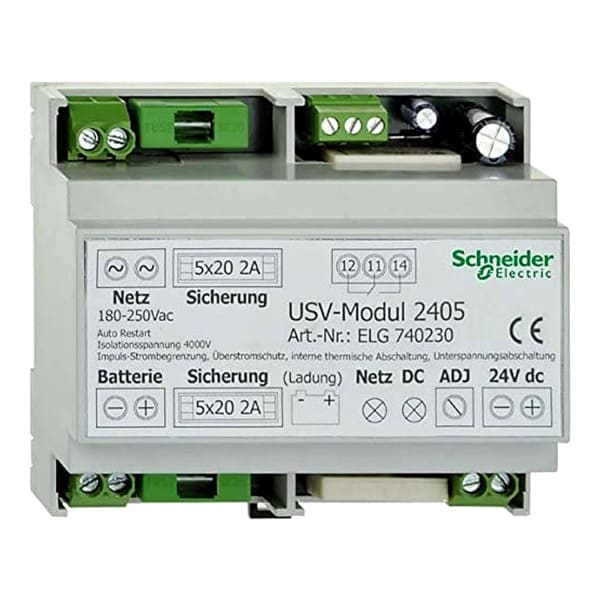 SCHNEIDER ELECTRIC - USV-Netzteil 24VDC ohne Batterie für DIN-Schiene 6 PLE SIGMA