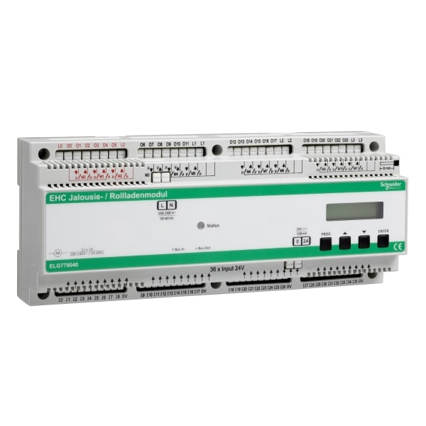 SCHNEIDER ELECTRIC - Kompakt Jalousie-Rolladenmodul für 12 Antriebe DIN-Schiene 12 PLE EHC