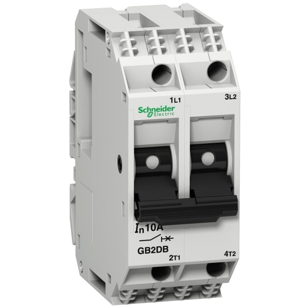 SCHNEIDER ELECTRIC - Leistungsschalter TeSys für Steuerstromkreise, GB2-CD, 10A, 2p, 2d