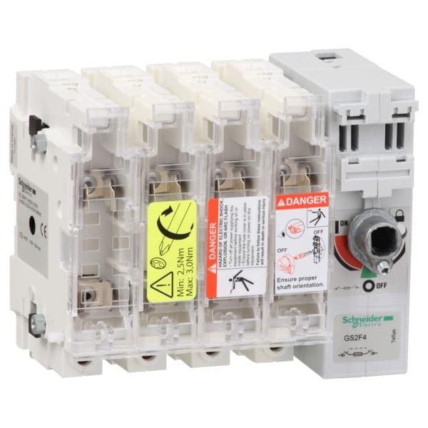 SCHNEIDER ELECTRIC - Lasttrennschalter m. Sicherungen TeSys GS2F, 4p, 50A, DIN 14x51mm