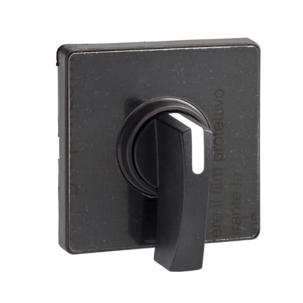 SCHNEIDER ELECTRIC - Betätigungselement 60x60mm, schwarz, Knebel, schwarz, zum Gravieren