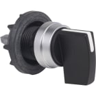 SCHNEIDER ELECTRIC - Betät.element m. Frontring Ø 29mm, Kunst,-Frontr., silberf., Knebel, schwarz