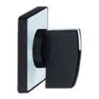 SCHNEIDER ELECTRIC - Betätigungselement 45x45mm, silberfarben- Knebel, schwarz, zum Gravieren