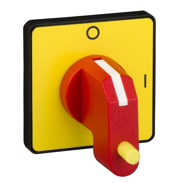 SCHNEIDER ELECTRIC - Betätigungselement 45x45mm, gelb, Knebel, rot, verriegelbar, O-I