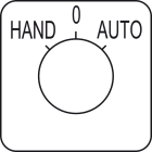 SCHNEIDER ELECTRIC - Bezeichnungsschild für Nockenschalter HAND-O-AUTO, 45x45mm