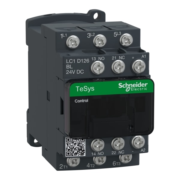 SCHNEIDER ELECTRIC - Leistungsschütz, 3p+1S+1Ö, 5,5kW/400V/AC3, 12A, Spule 24V DC