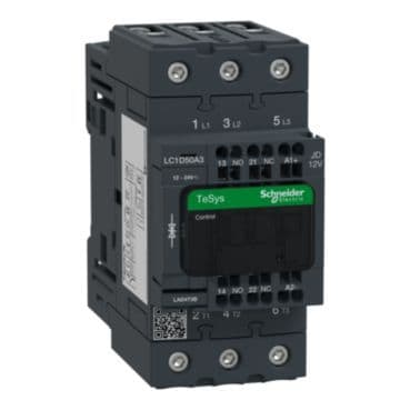 SCHNEIDER ELECTRIC - Schütz TeSys D - 3P(3 S) - AC-3 - <= 440 V 50 A - 12 V DC Spule