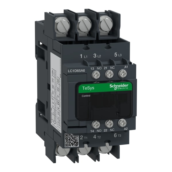 SCHNEIDER ELECTRIC - Leistungsschütz, 3p+1S+1Ö, 30kW/400V/AC3, 65A, Spule 120V 50/60Hz