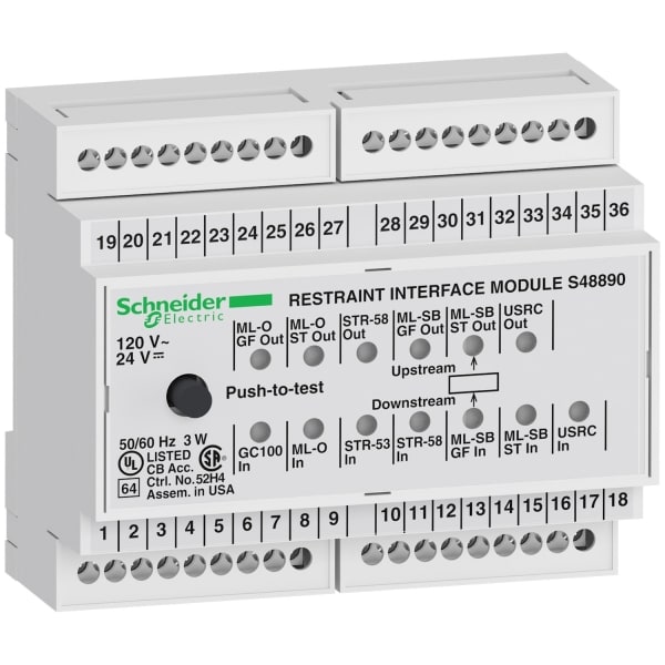 SCHNEIDER ELECTRIC - RIM Modul (ANSI 78) zur Steuerung der Zonenselektivität ZSI zw. MasterPact und Compact