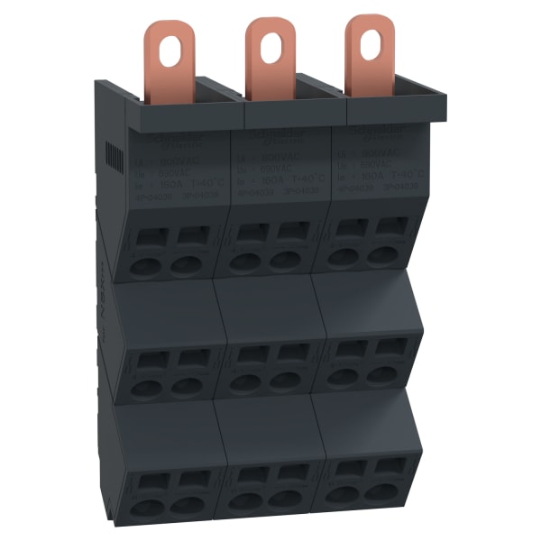SCHNEIDER ELECTRIC - PrismaSeT-P, Linergy DP, Verteilerblock, 3polig,160A