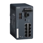 SCHNEIDER ELECTRIC - Modicon Managed Switch, 8 Ports für Kupfer (8TX 10/100 Mbit/s) + 1 für Glasfaser Singlemode (1FX-SM 100 Mbit/s)