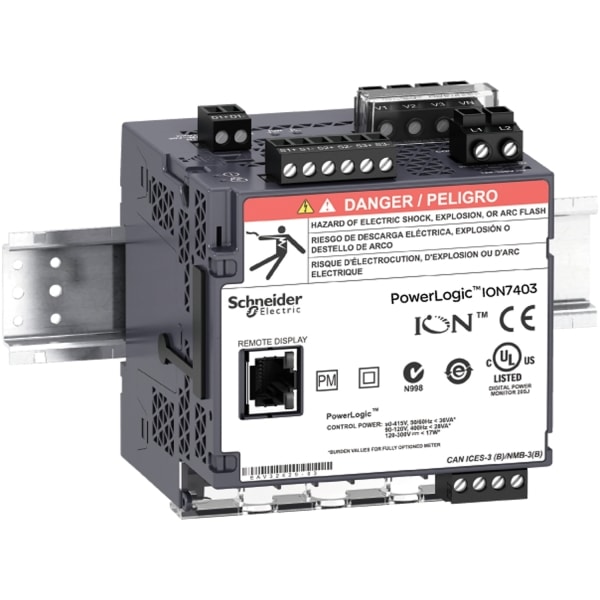 SCHNEIDER ELECTRIC - Netzanalysator PowerLogic ION7403, für DIN-Schiene