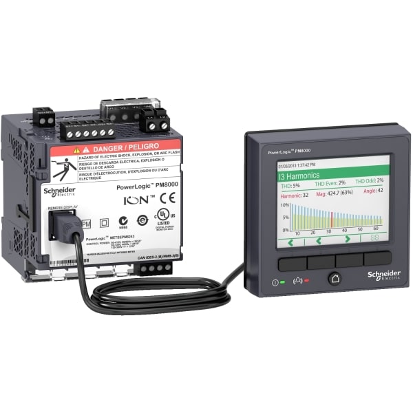 SCHNEIDER ELECTRIC - PM8314 Netzanalysatr Mb TCP Ext.Displ DC