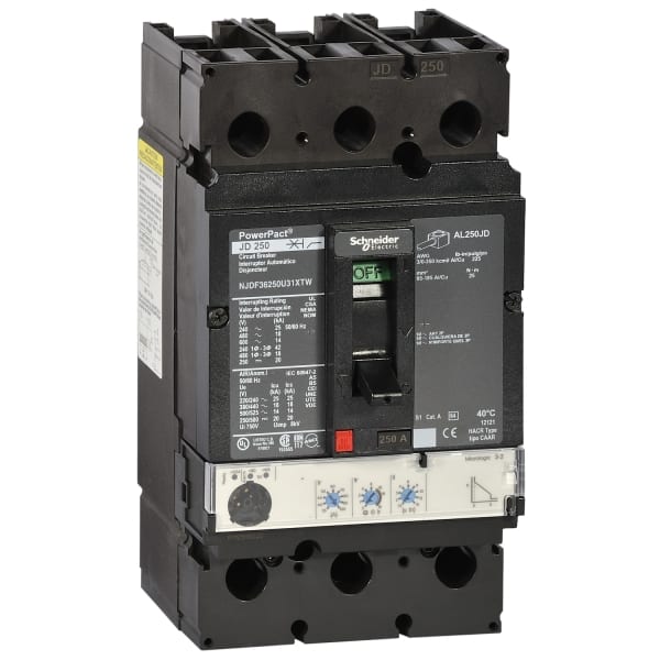 SCHNEIDER ELECTRIC - PowerPact-Multistandard, J-Rahmen, 250 A, 100 kA, Auslösegerät Micrologic 3.0