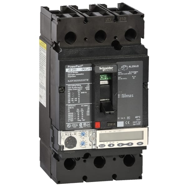 SCHNEIDER ELECTRIC - PowerPact-Multistandard, J-Rahmen, 250 A, 65 kA, Auslösegerät Micrologic 5.2 E