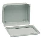 SCHNEIDER ELECTRIC - Industriegehäuse Stahlbl. niedrige glatte Abdeckung, H85xB85xT49, IP55, grau