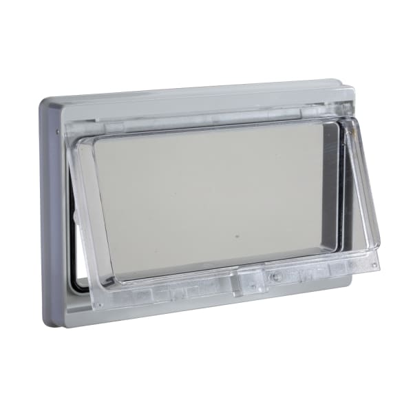 SCHNEIDER ELECTRIC - Kunststofffenster mit klappbarem, tranp. Deckel, IP 55, L78xB180mm.