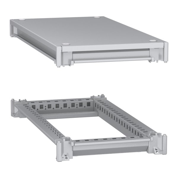 SCHNEIDER ELECTRIC - Unterer und oberer Rahmen, PanelSeT SFN, für elektrische Gehäuse B 300 x T 600 mm, inklusive Dach