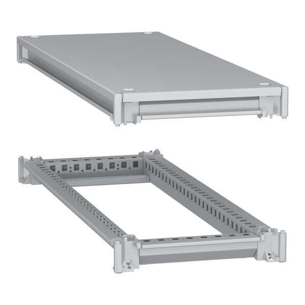 SCHNEIDER ELECTRIC - Unterer und oberer Rahmen, PanelSeT SFN, für elektrische Gehäuse B 300 x T 800 mm, inklusive Dach