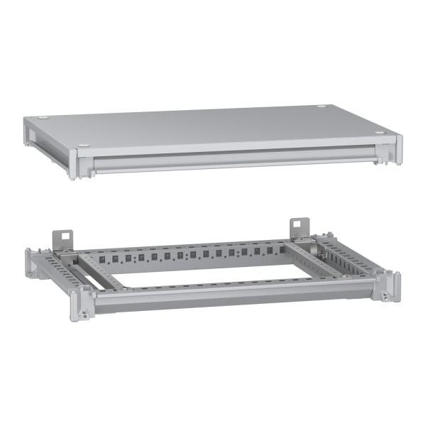 SCHNEIDER ELECTRIC - Unterer und oberer Rahmen, PanelSeT SFN, für elektrische Gehäuse B 600 x T 400 mm, inklusive Dach