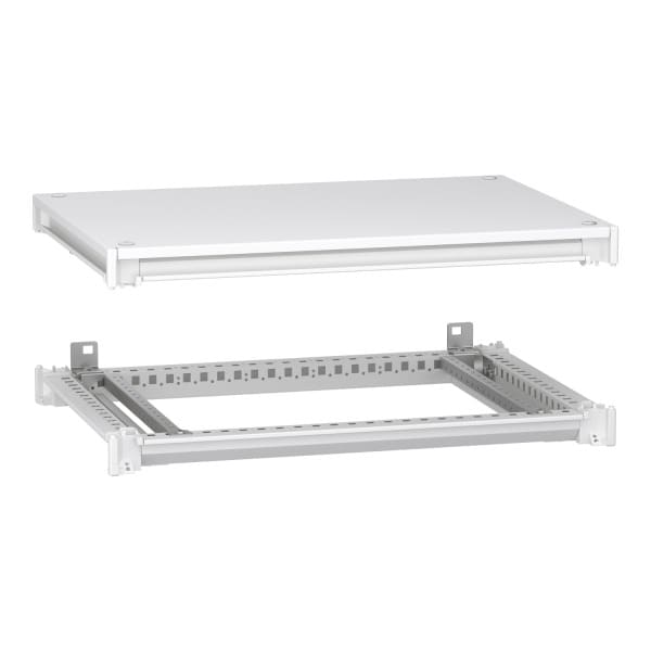 SCHNEIDER ELECTRIC - Unterer und oberer Rahmen, PrismaSeT HD, für elektrische Gehäuse B 700 x T 500 mm, inklusive Dach, RAL9003