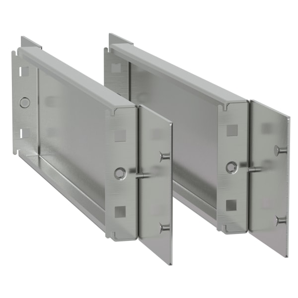 SCHNEIDER ELECTRIC - Räumlicher -seitlicher Sockel - H100 D500 Edelstahl 304L