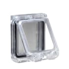 SCHNEIDER ELECTRIC - Kunststofffenster m. klappbarem transparentem Deckel. IP 65, L78 x B95 x T25mm