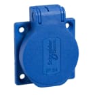 SCHNEIDER ELECTRIC - Schukosteckdose, blau, 2p+E, 10/16A, 250 V, für DE, IP54, 50x50mm
