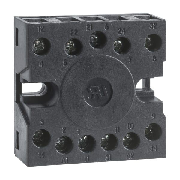 SCHNEIDER ELECTRIC - Sockel für Zeitrelais RE48A, 11 Pins, rückseitiger Schraubanschluss, IP20