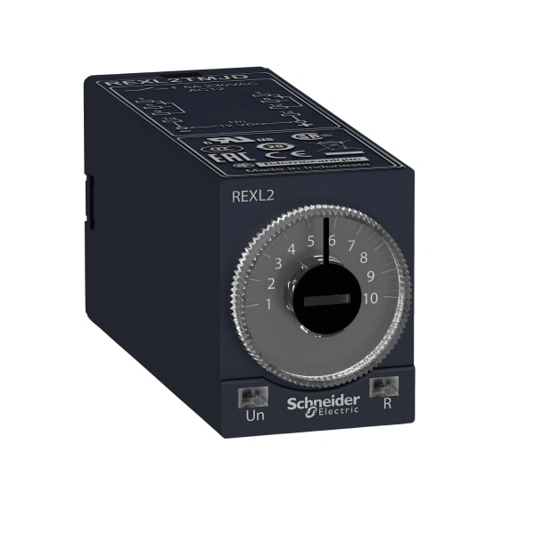 SCHNEIDER ELECTRIC - Ansprechverzögertes Zeitrelais, 0,1 s-100 h, 230VAC, 2 W, steckbar