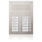 SCHNEIDER ELECTRIC - Acero pur Edelstahl-Türstation Audio, 12 WE, Edelstahl