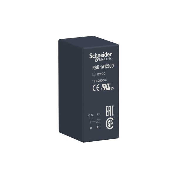 SCHNEIDER ELECTRIC - Interface-Relais RSB, 1 W, 12 A, 12 VDC