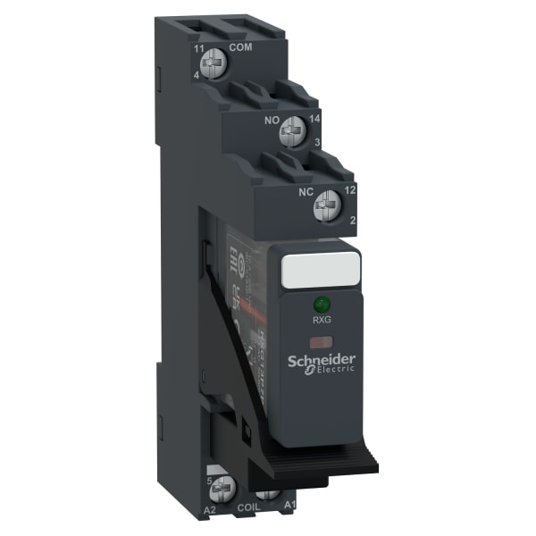 SCHNEIDER ELECTRIC - Zelio RXG Relais mit LED und Sockel, 1 Wechsler, 5A 230VAC mit Varistor