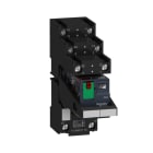 SCHNEIDER ELECTRIC - Zelio RXM Relais mit LTB + LED und separatem Klemmsockel, 2 Wechsler, 12A 230VAC