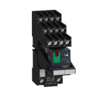 SCHNEIDER ELECTRIC - Zelio RXM Relais mit LTB + LED und separater Klemmleiste, 4 Wechsler, 6A 24VAC