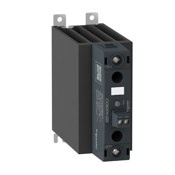 SCHNEIDER ELECTRIC - Halbleiterrelais, Hutschiene, E:4-32VDC, A:48-600VAC, 45A, 1ph, nullspannungsschaltend, SK
