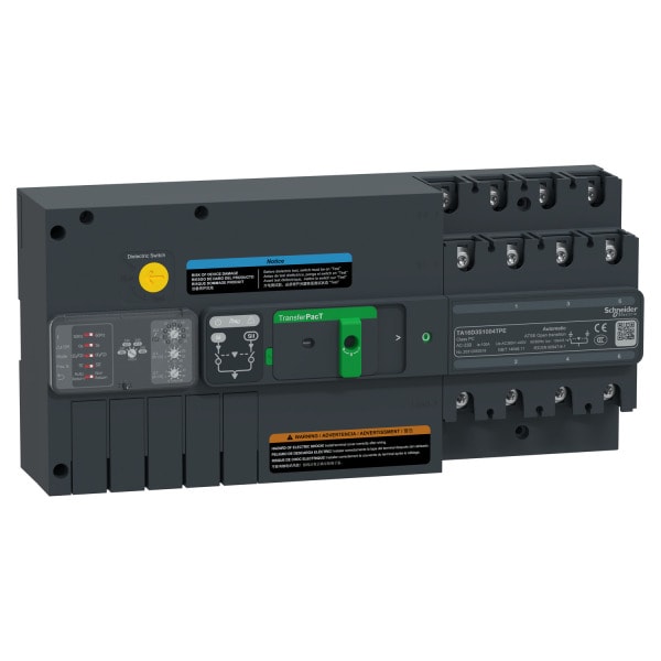 SCHNEIDER ELECTRIC - TransferPacT TA160, automatische Netzumschaltung 100A, 3P, Drehknopf, 400VAC