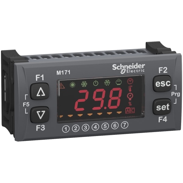 SCHNEIDER ELECTRIC - Bedienterminal, Modicon M171, LED Display, Uhr, bündiger Einbau, grau