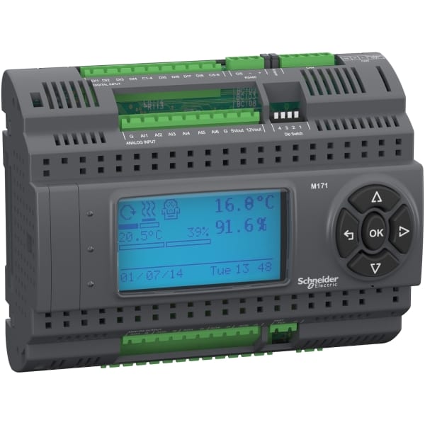 SCHNEIDER ELECTRIC - SPS-Steuerung, Modicon M171 Performance, Display, 27 E/A, Modbus, 24 VAC/DC, 48 VDC, 2 SSR