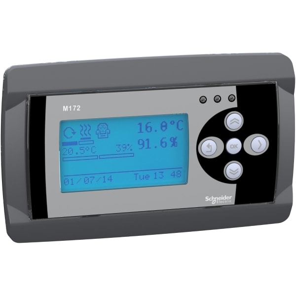 SCHNEIDER ELECTRIC - Bedienterminal, Modicon M172, LCD Display, beleuchtet, Uhr, bündiger Einbau, grau