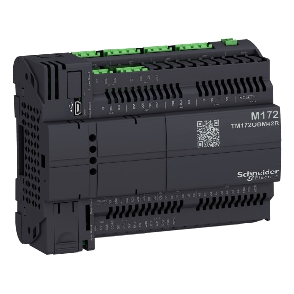 SCHNEIDER ELECTRIC - SPS-Steuerung, Modicon M172 Optimized, 42 E/A, Ethernet, Modbus, BACnet, 24 VAC/DC