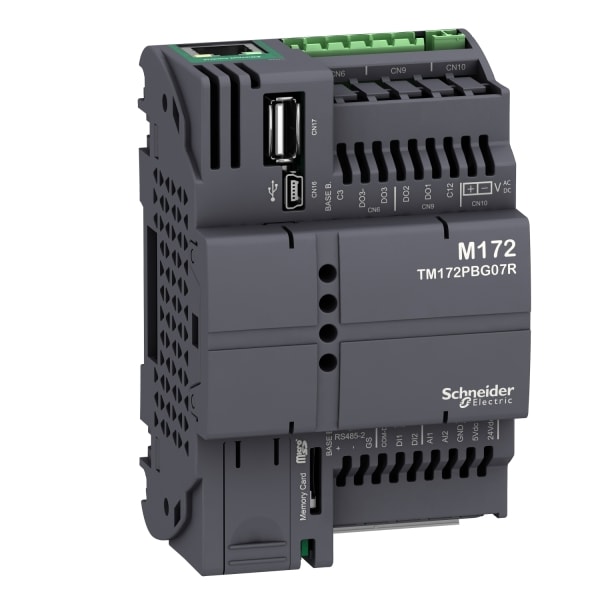 SCHNEIDER ELECTRIC - SPS-Steuerung, Modicon M172 Performance, 7 E/A, Ethernet, Modbus, BACnet, Webvisu, 24 VAC/DC