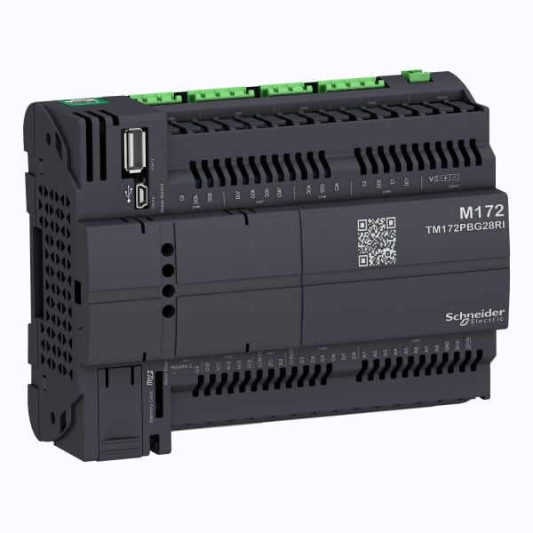 SCHNEIDER ELECTRIC - SPS-Steuerung, Modicon M172 Performance, 28 E/A, Ethernet, Modbus, BACnet, Webvisu, 24 VAC/DC, isoliert